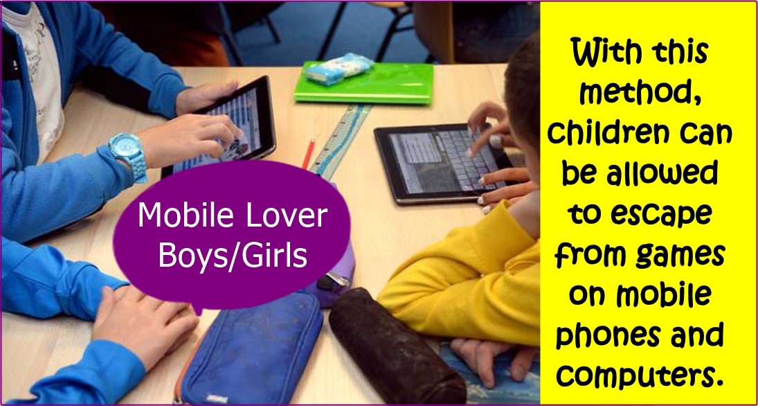 How can children be freed from games on mobile phones and computers?