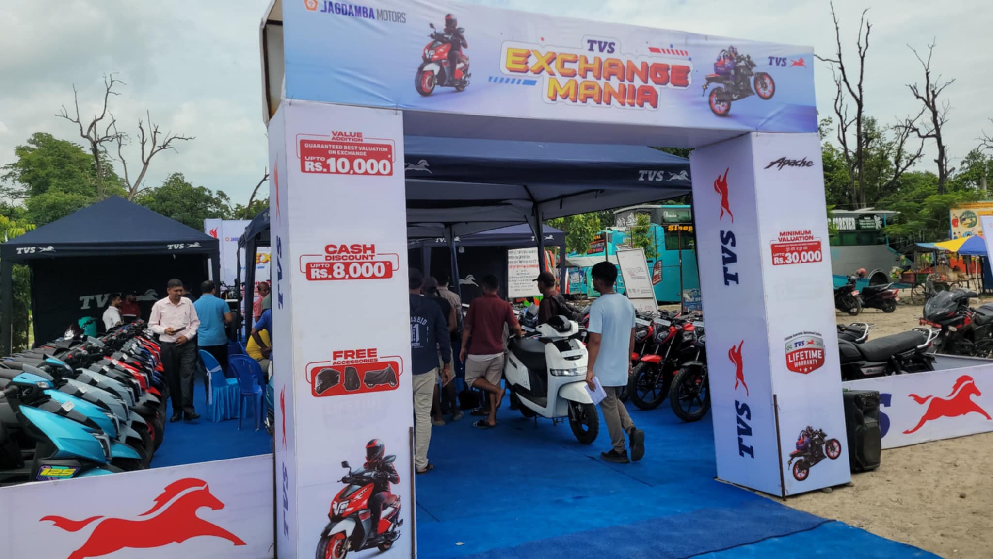 अत्तरियामा बागेश्वरी मल्टीमोटर्सले सञ्चालन गर्यो ‘टीभीएस एक्सचेन्ज मेनिया’ अफर
