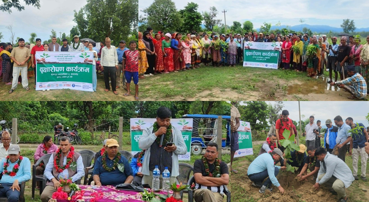 जनहित महाकाली सामुदायिक वनको आयोजनामा खल्लागोठ मा वृहत् वृक्षारोपण कार्यक्रम सम्पन्न